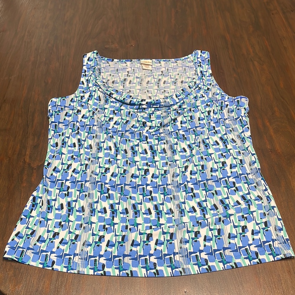 Swoop neck tank top business casual